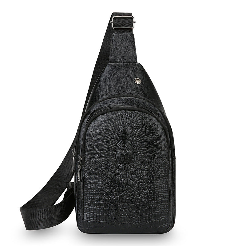 Stylische Krokodil-Textur Sling Bag