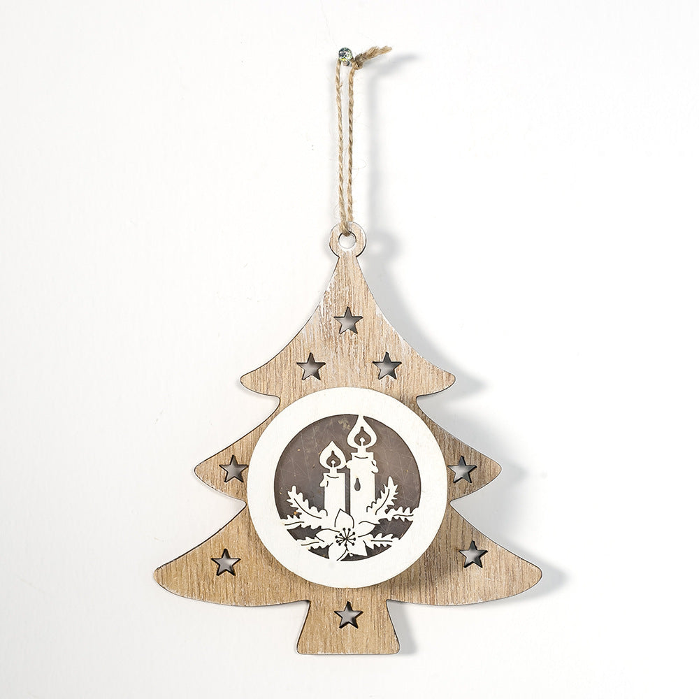 Dekorative Holz-Weihnachts ornament Brehn