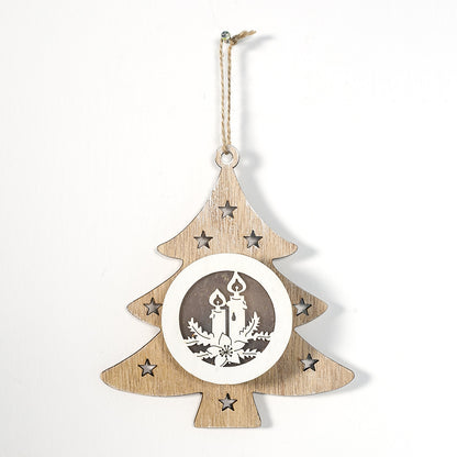 Dekorative Holz-Weihnachts ornament Brehn