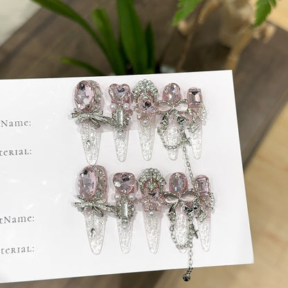 Dekoratives Strass-Haarspangen-Set