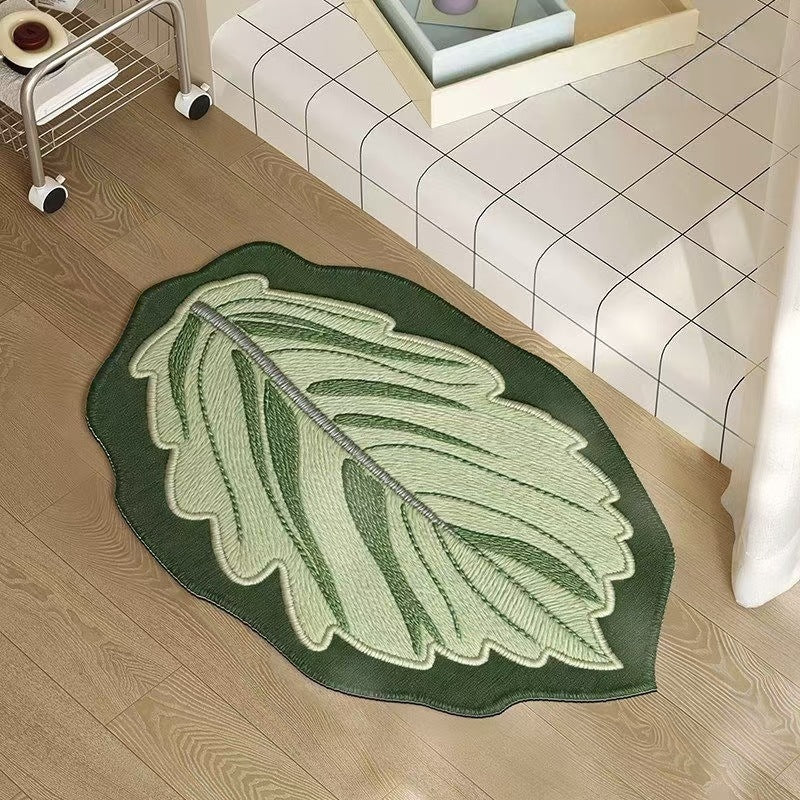 Monstera-Blatt-förmige Fußmatte Brehn