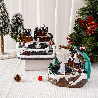 Weihnachtsdorf mit Beleuchtung Brehn