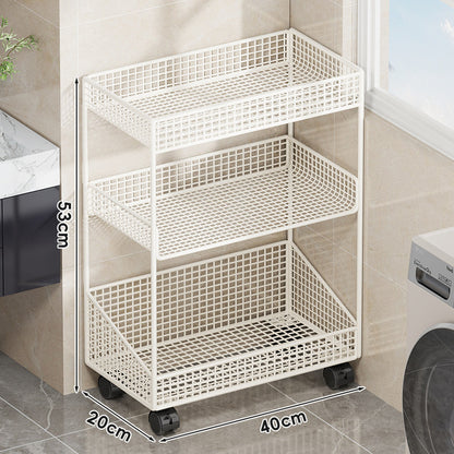 Kompakte dreistufige belüftete Metallgitter-Organizer-Regal für Arbeitsplatte und Schrank