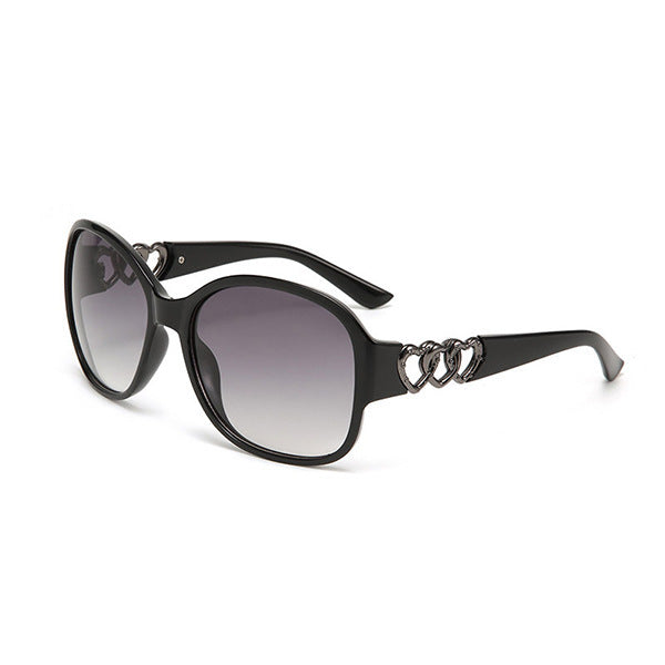 Damen elegante Sonnenbrille mit exquisite Rahmenverzierung Brehn