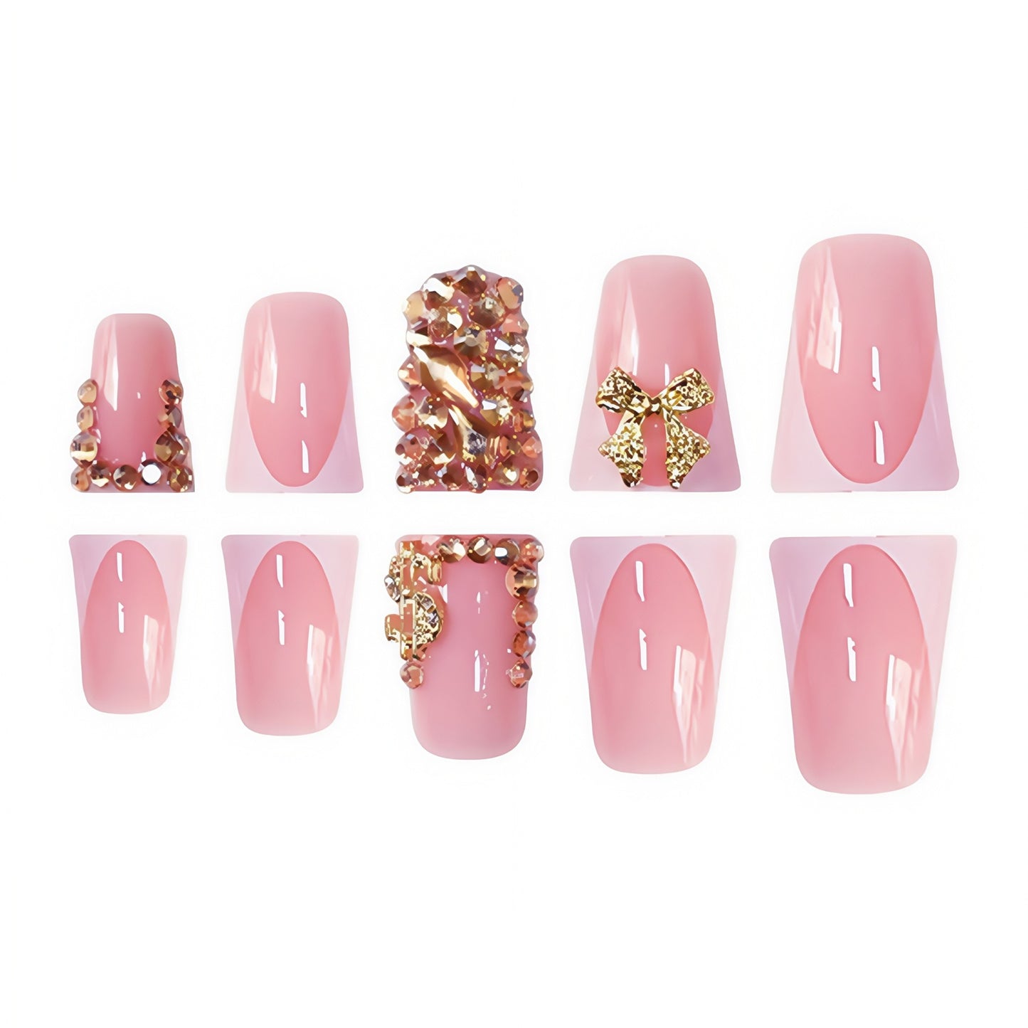 3D Dekorative Press-On Nagelset Brehn