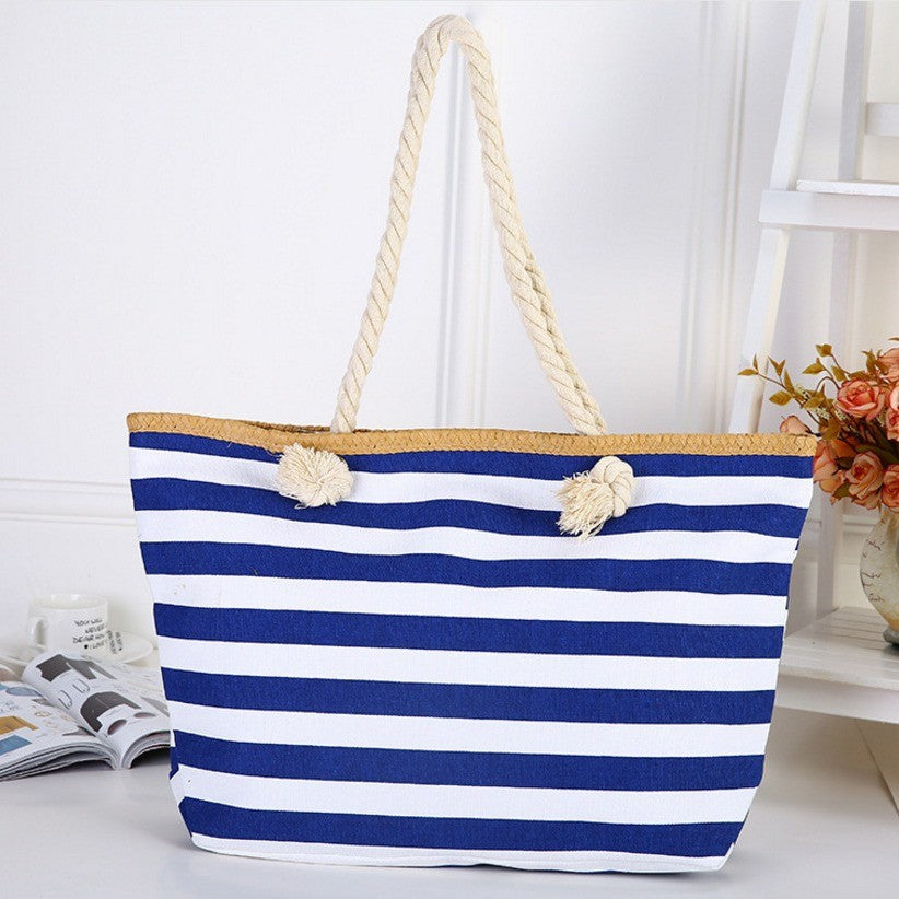 Strandtasche mit Maritimem Streifen Design Brehn