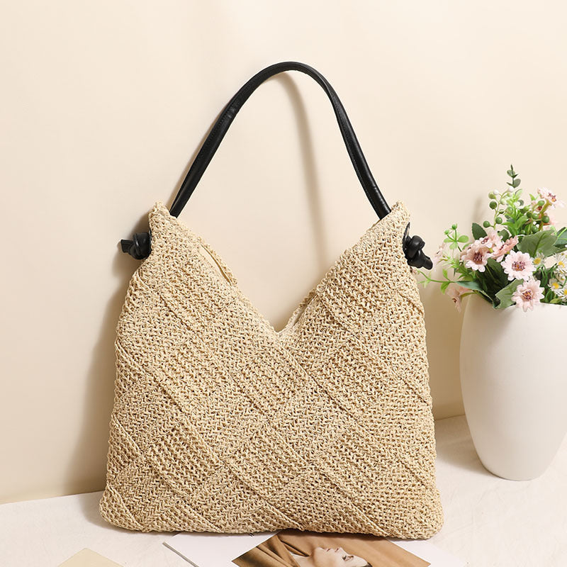 Geflochtene Schultertasche Aus Naturmaterialien Brehn