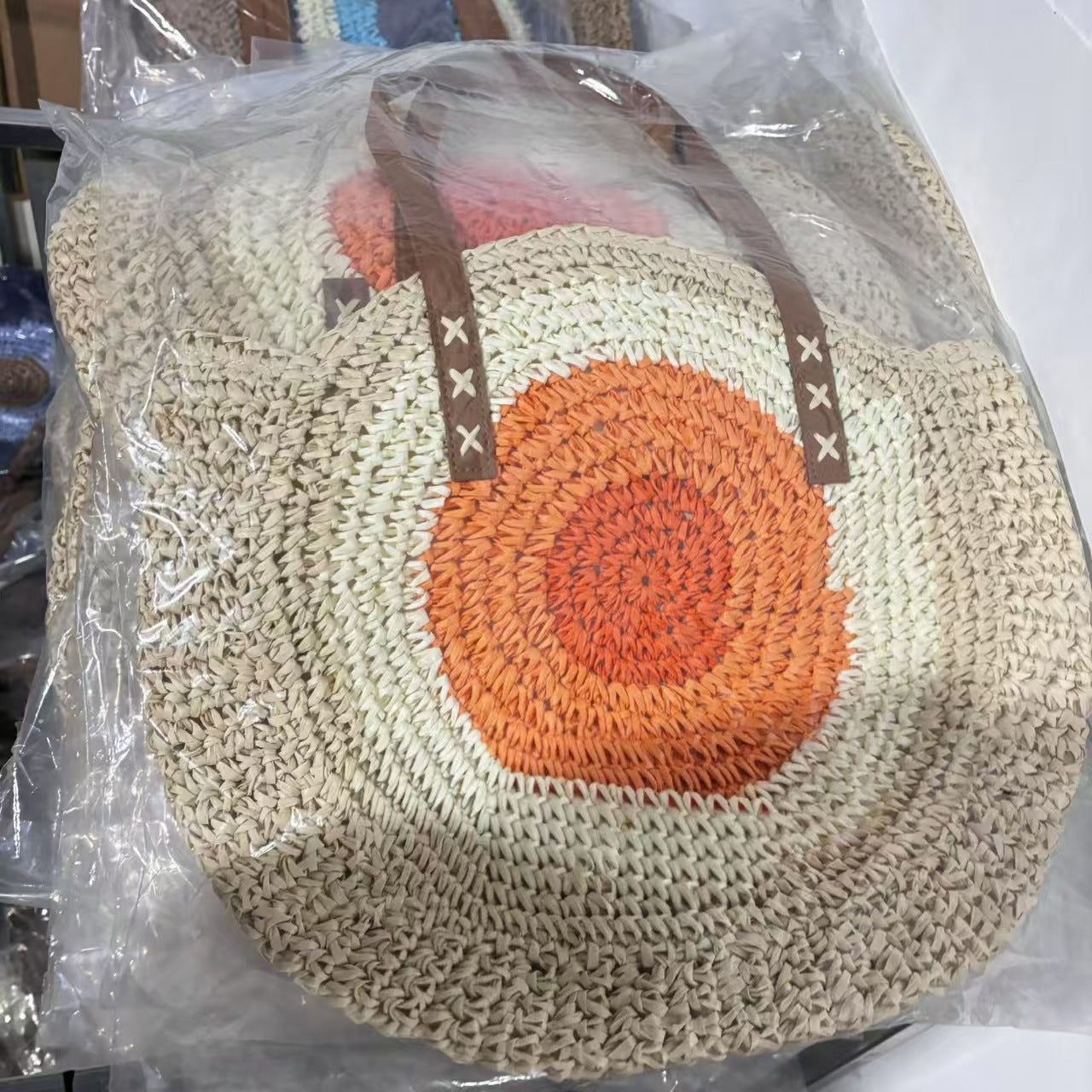 Runde Makramee Strandtasche Brehn