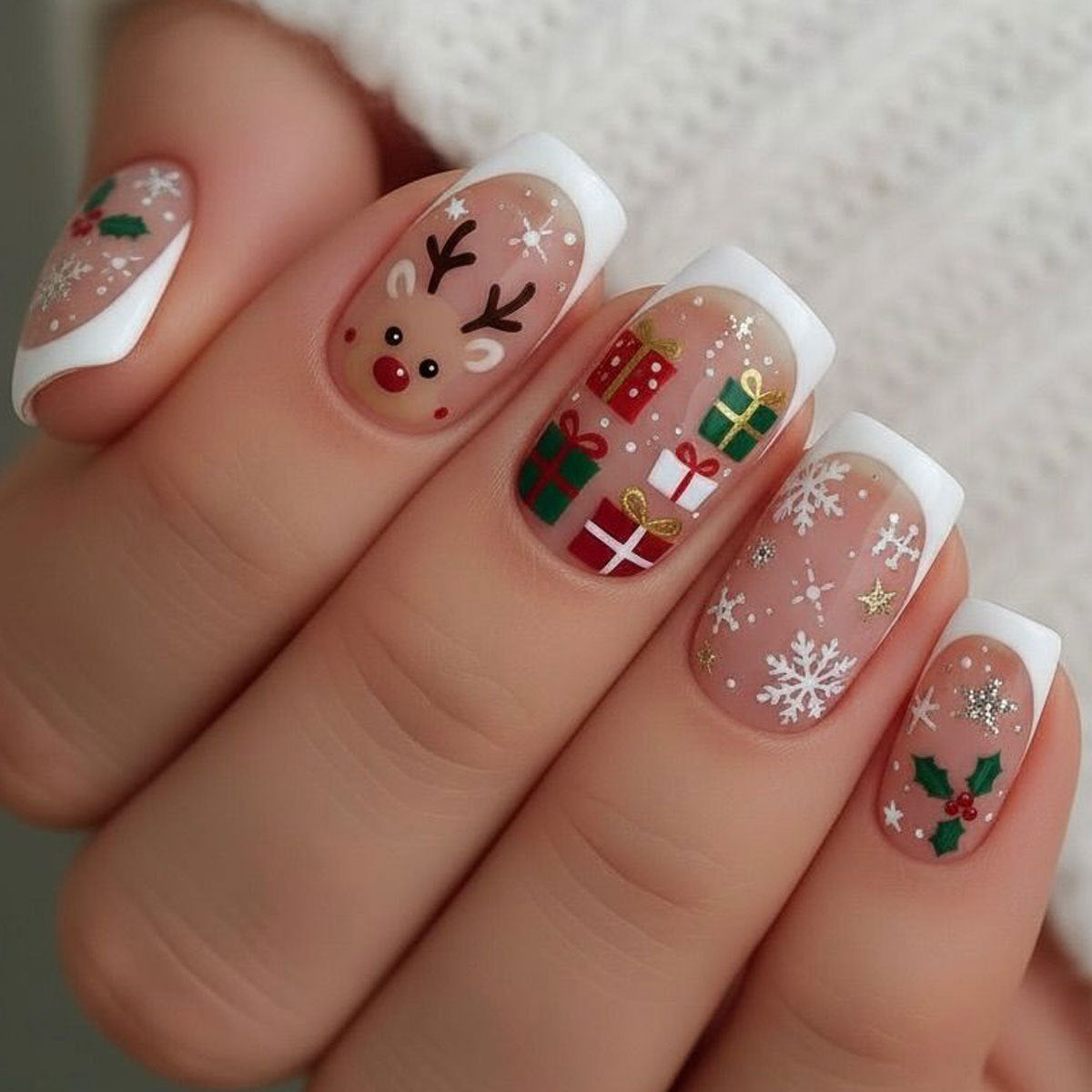 Festliche Themen 3D Feiertags Nagelkunst Set Brehn