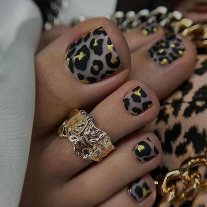 Stylische Leopardenmuster Nagelkunst Brehn 1789915938
