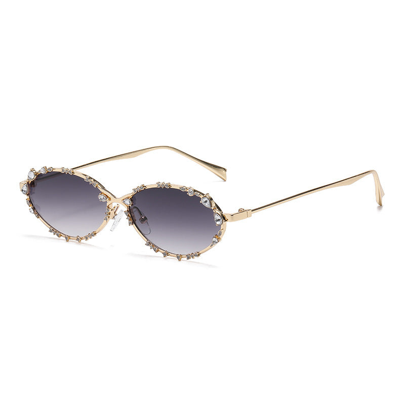 Damen extravagante oversized Sonnenbrille mit futuristischem Design Brehn