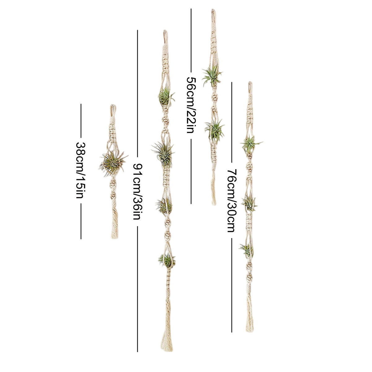 Elegante Macrame-Pflanzenwandbehänge Brehn