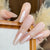 Elegante mandelförmige Press-On-Nagelspitzen Brehn