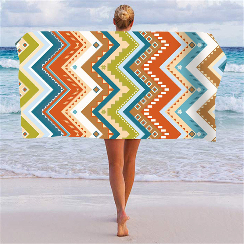 Strandtuch mit einzigartigem geometrischen Muster Brehn