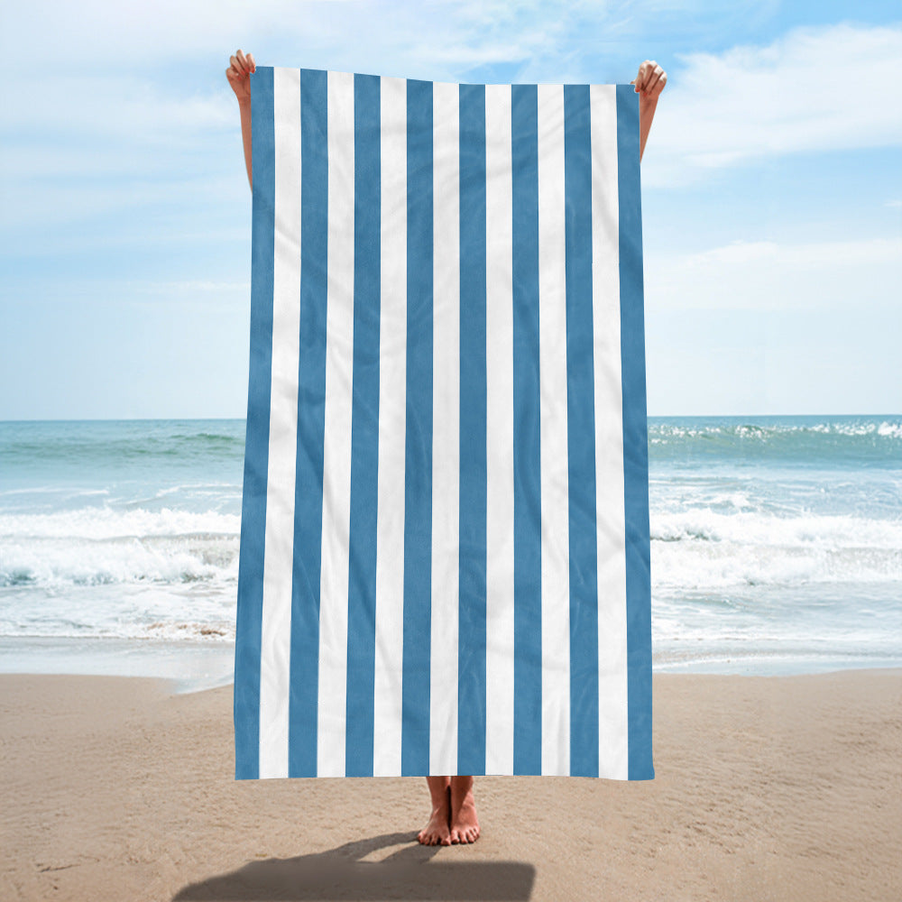 Strandtuch mit eleganten breiten Streifen Brehn