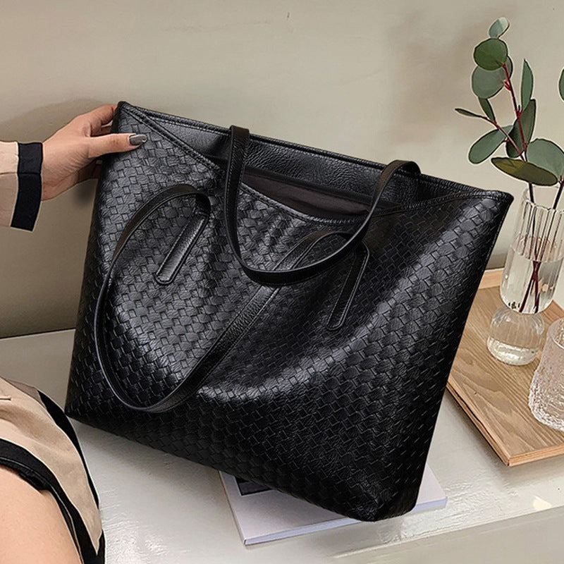 Woven Leather Tote Bag Brehn