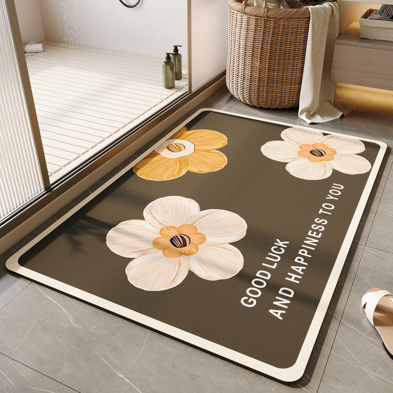 Dekorative florale Badematte Brehn