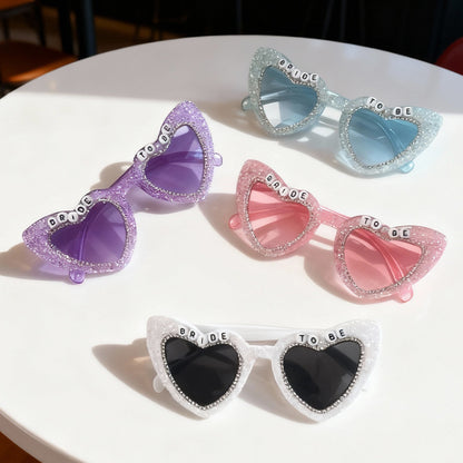 Rhinestone-beschmückte Herz-Sonnenbrille Brehn