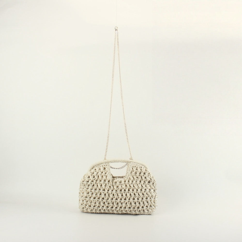 Feine Handtasche mit Metallischer Kette Brehn