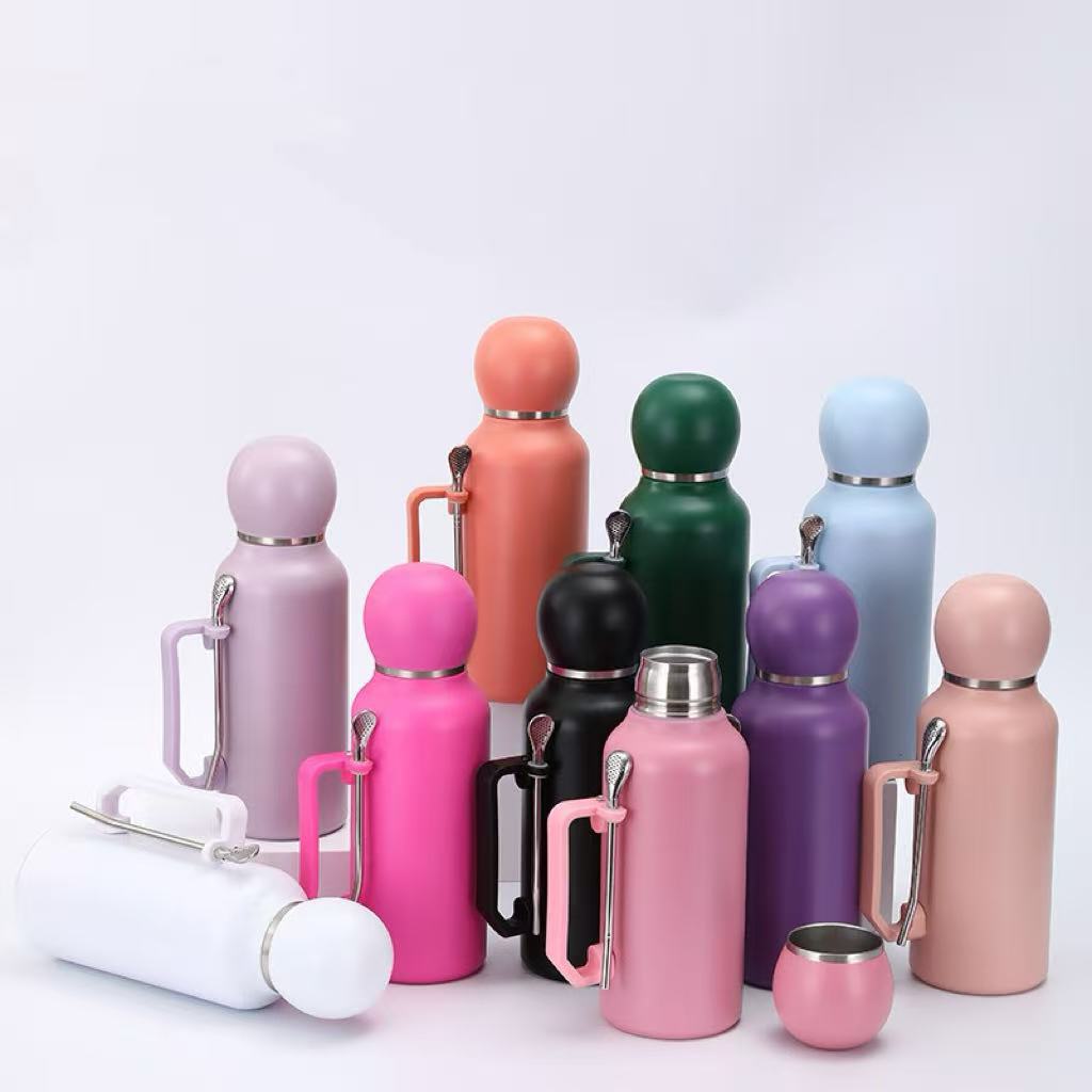 Damen isolierte Multifunktions-Trinkflasche mit integriertem Teesieb Brehn