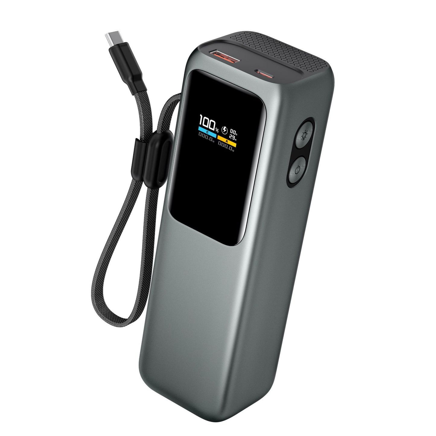 Hochleistungs-Powerbank mit Digitalanzeige und Schnellladefunktion Brehn