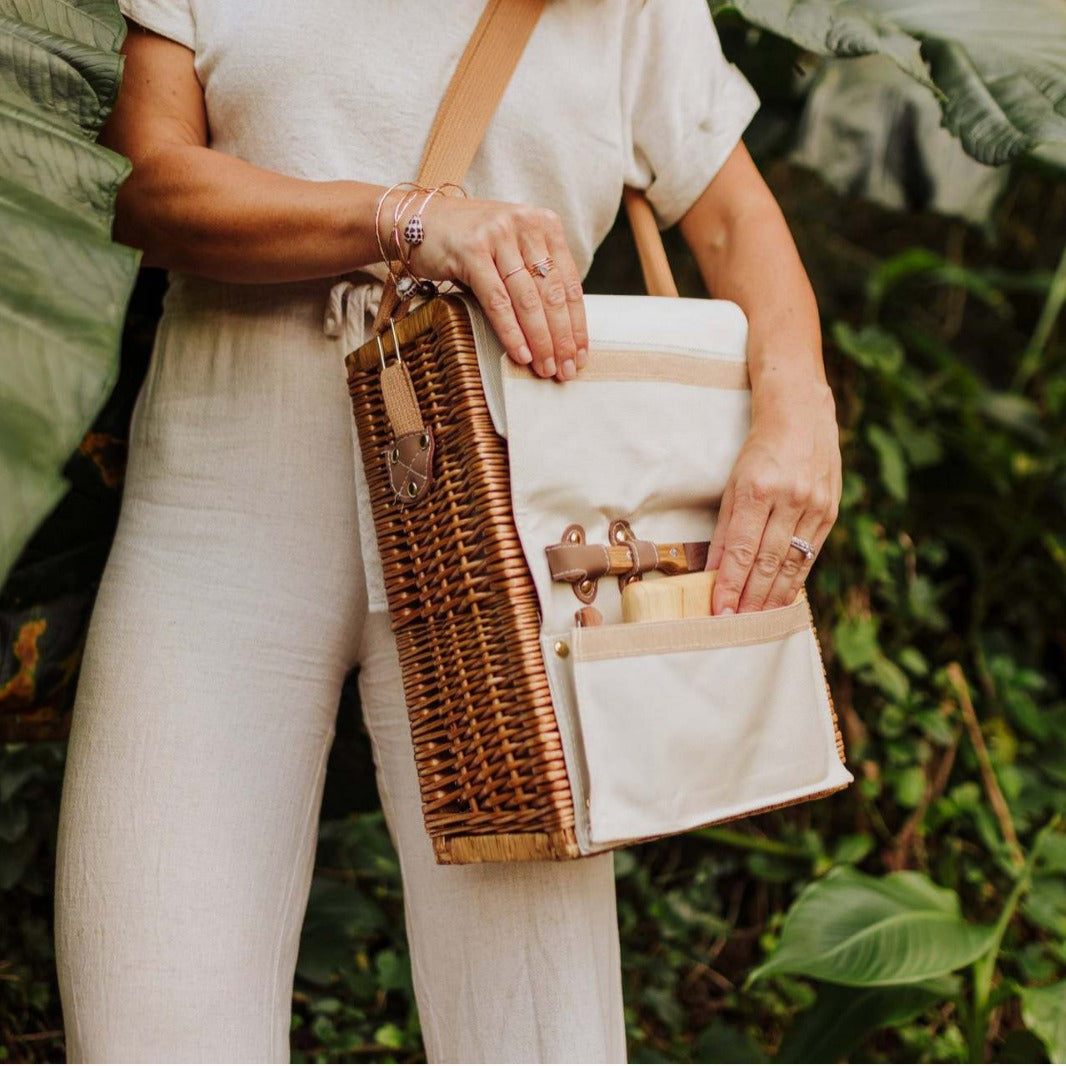 Damen Eleganter Picknickkorb mit praktischen Fächern Brehn