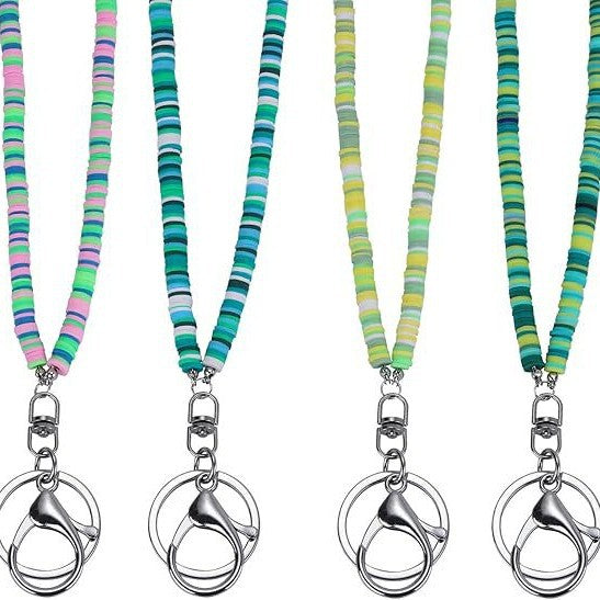 Bunte Perlen ID Badge Halter Lanyard Brehn