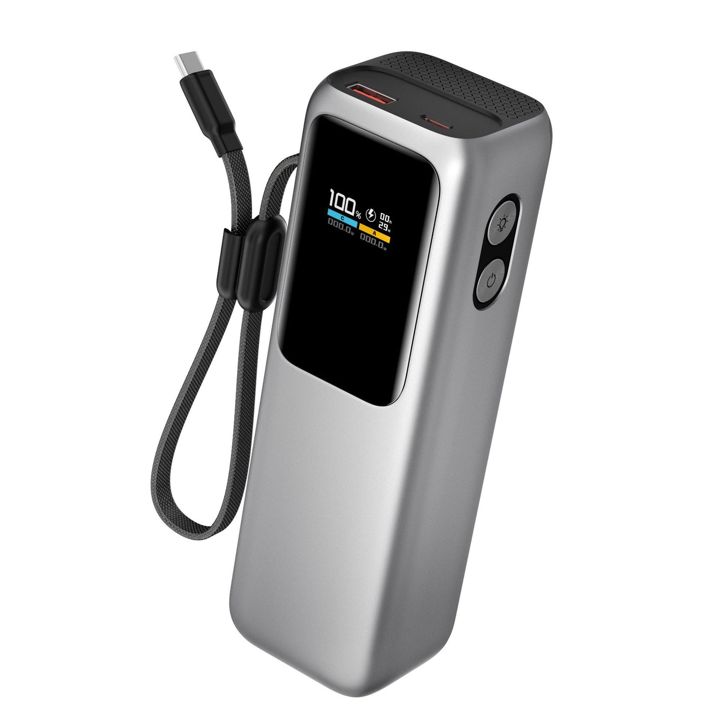 Hochleistungs-Powerbank mit Digitalanzeige und Schnellladefunktion Brehn