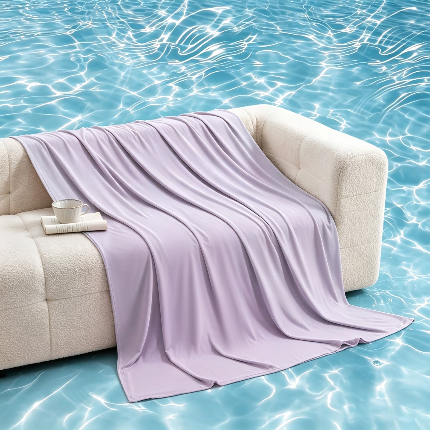 Unisex nan extraweiche Stretch Sofadecke aus Microfaser als vielseitiger Sofaüberwurf Brehn
