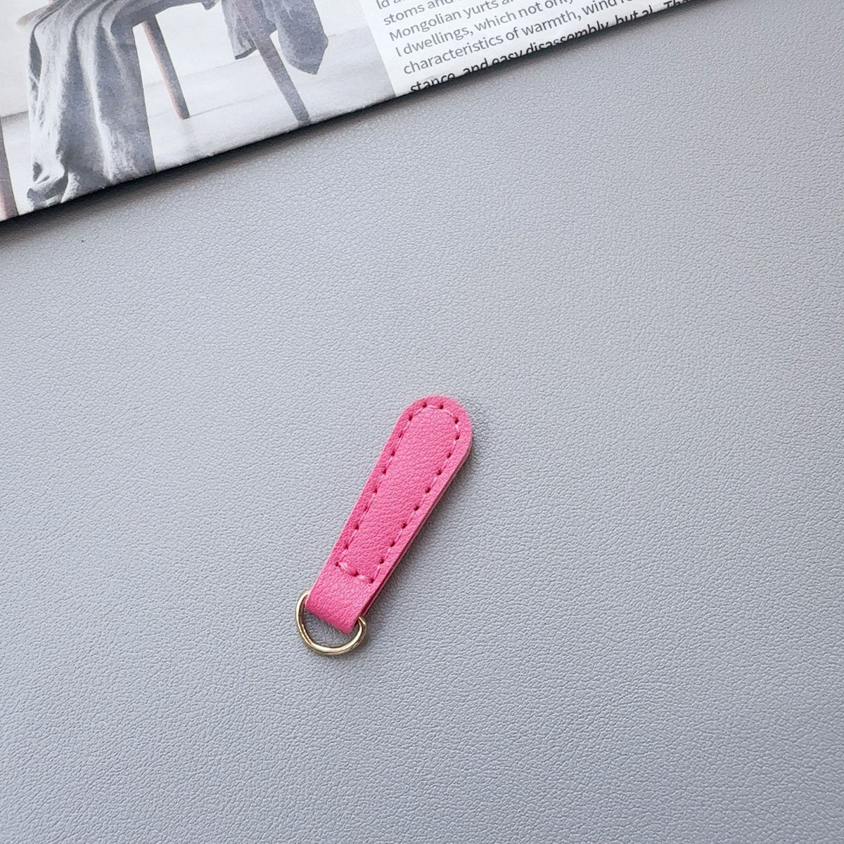 Stylische Leder Schlüsselanhänger Tab Brehn