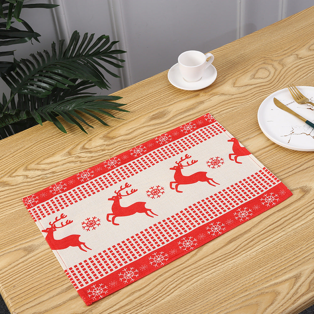 Weihnachtsplatzdeckchen mit festlichem Santa-Motiv Brehn