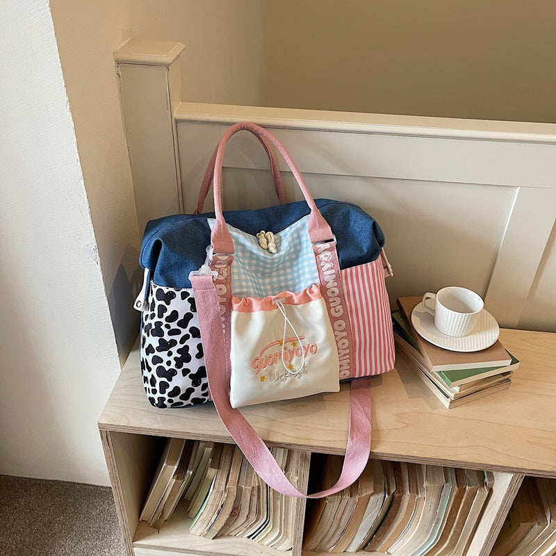 Stilvolle Mehrfarbige Reise-Duffel-Tasche Brehn