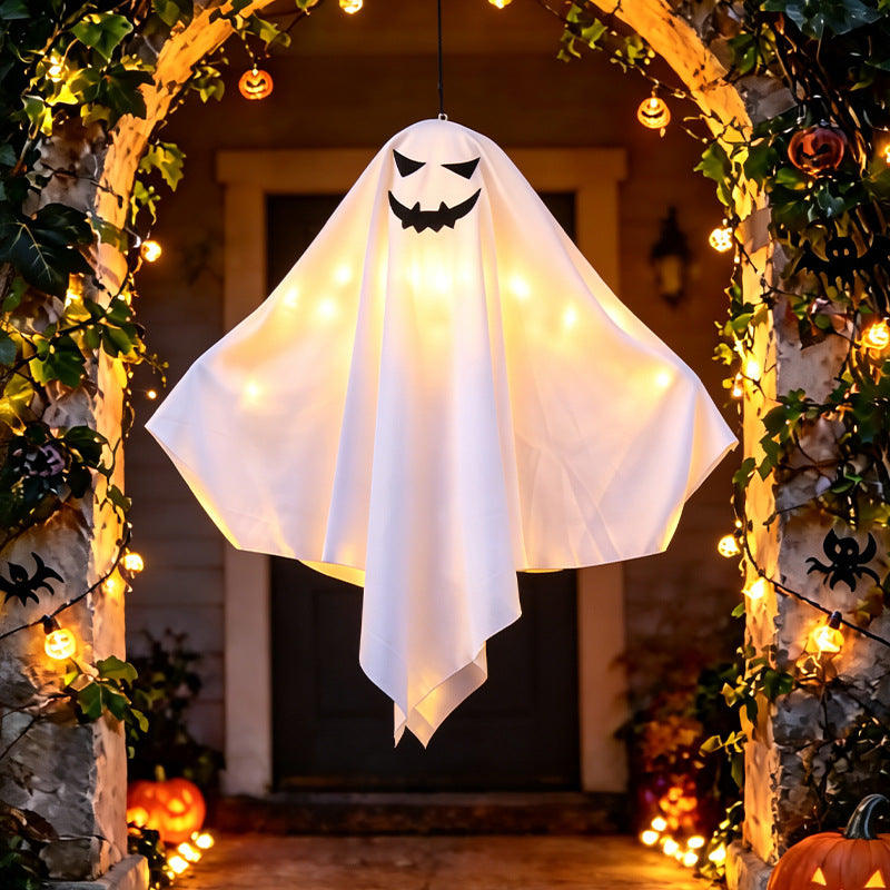 Dekorative Halloween Geistfigur mit LED-Beleuchtung