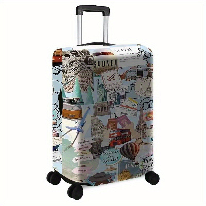 Damen Hartschalenreisekoffer mit kreativem Reise-Motiv Brehn