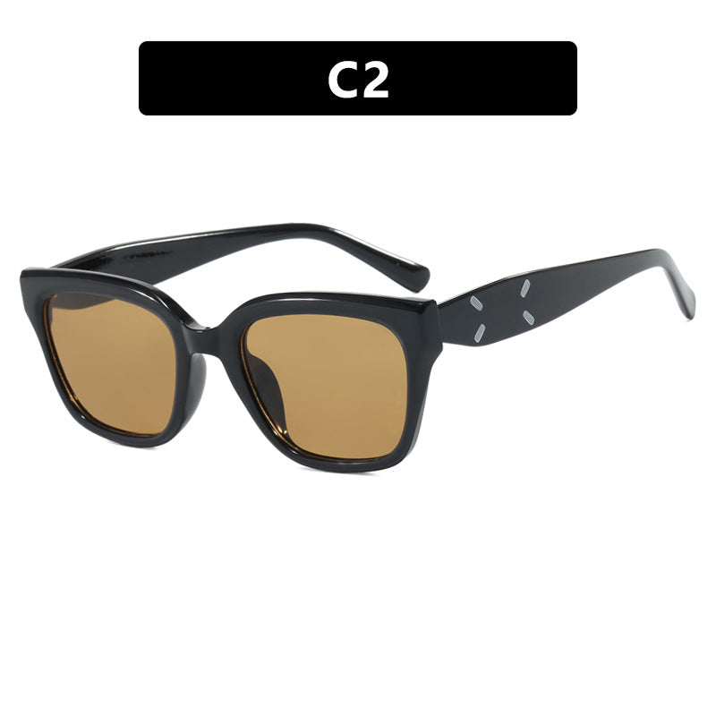 Damen modische quadratische Sonnenbrille mit UV-Schutz und elegantem Kunststoffrahmen Brehn