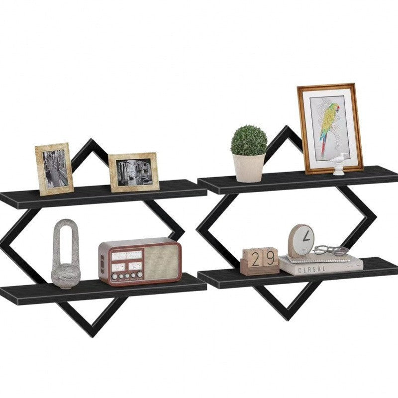 Wandregal mit Modernem Zickzack-Design Brehn