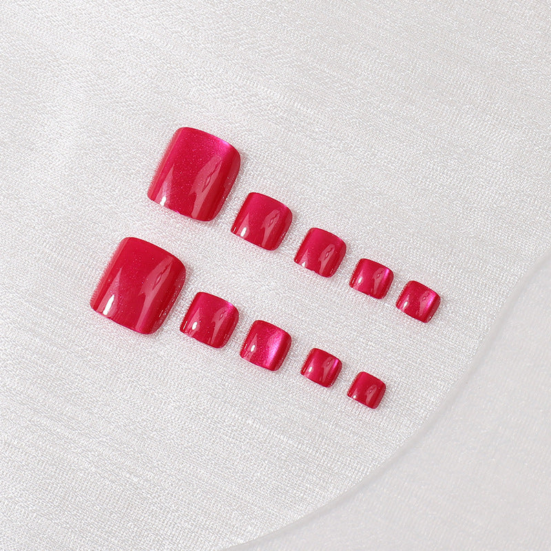 Elegante Glänzende Press-On Nagelset Brehn