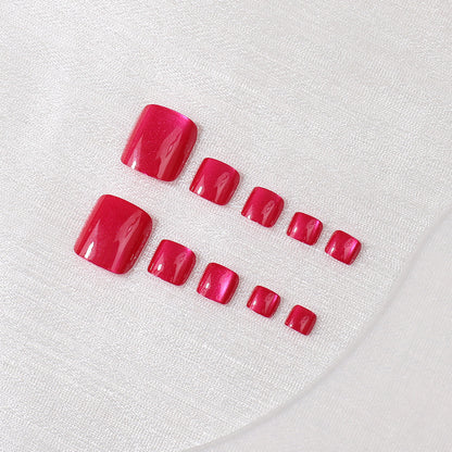 Elegante Glänzende Press-On Nagelset Brehn