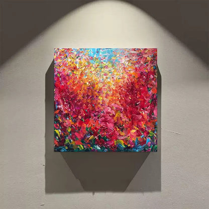 Farbenfrohe Abstrakte Leinwandkunst