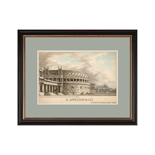 Vintage Römische Architektur Gerahmte Kunst