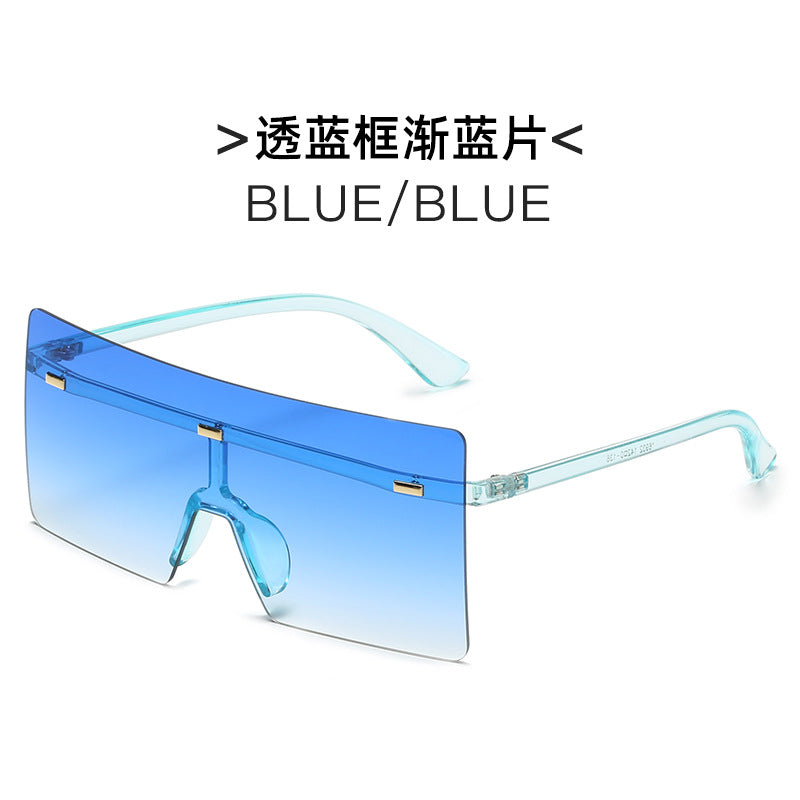 Damen futuristische Oversized-Sonnenbrille Brehn