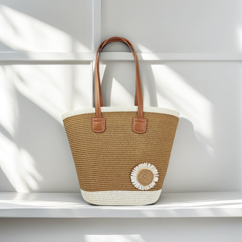 Strandtasche mit Floralen Akzenten Brehn