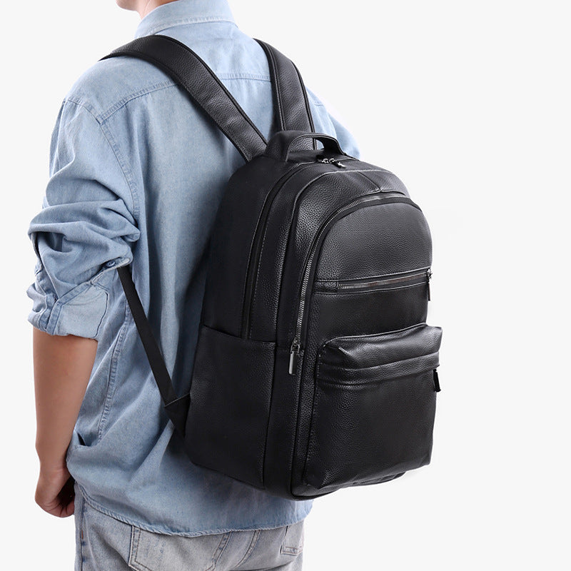 Stilvolle Texturierte Leder-Rucksack Brehn