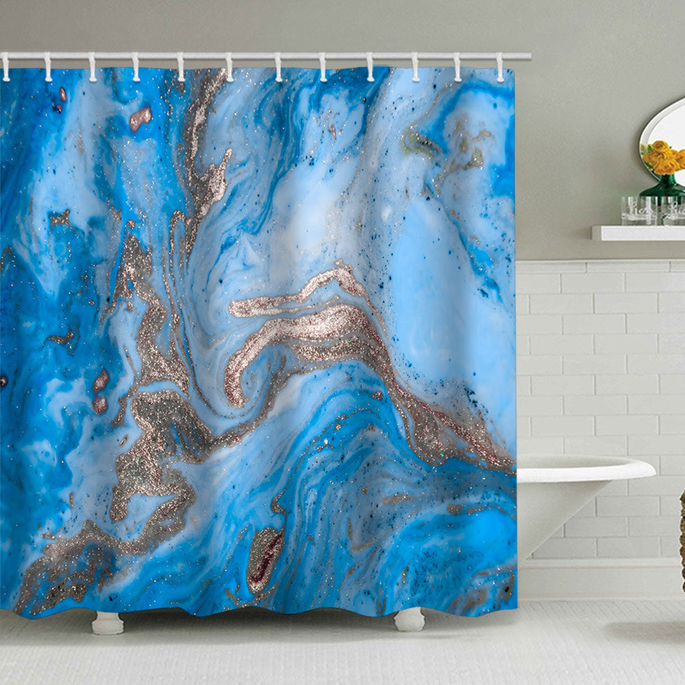 Künstlerisches Marmor Design Duschvorhang Brehn