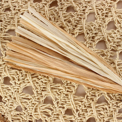 Trendige Geflochtene Strandtasche mit Quasten und Robustem Design Brehn