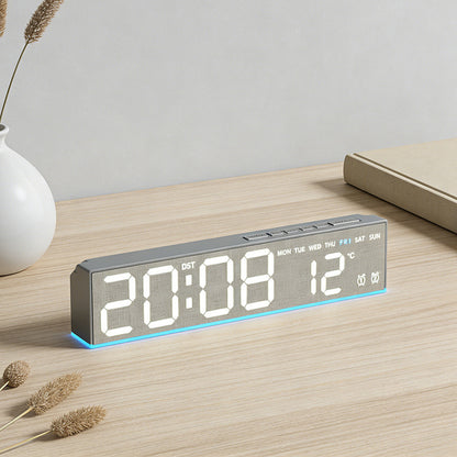 Digitaler Tischwecker mit Temperatursensor und Wochenanzeige Brehn