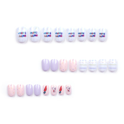 Kunstvolle Nagelkunst mit süßen Tiermotiven und pastellfarbenem Design Brehn