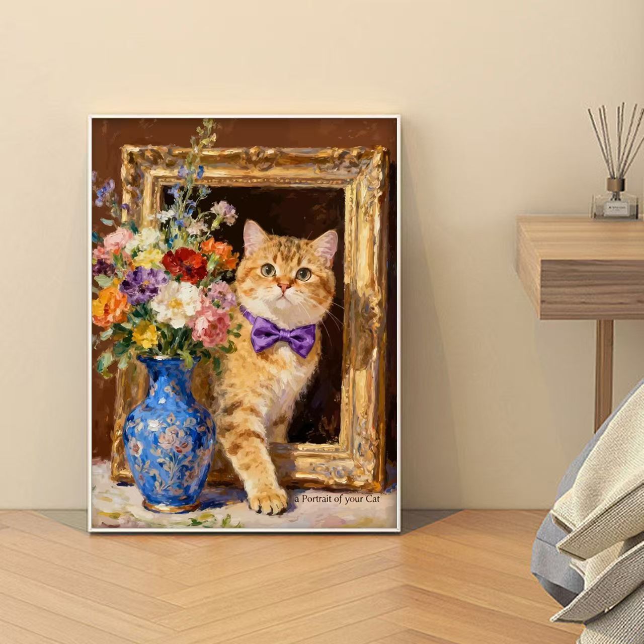 Dekorative katzenmotivierte Kunstdruck Brehn