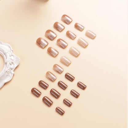 Elegante Glitzer-Nagel-Wickel Brehn