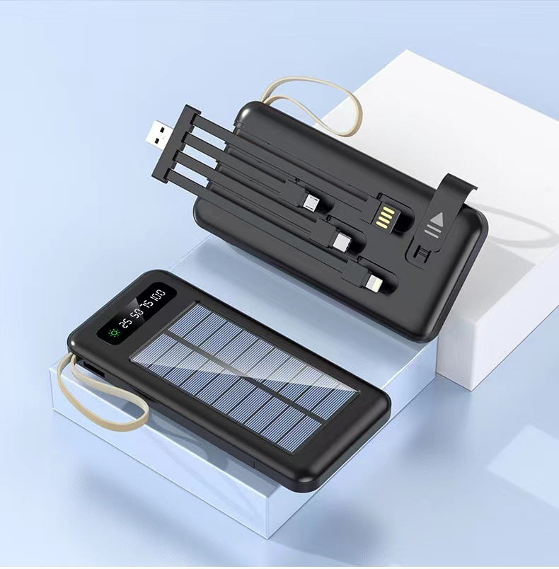 Tragbare Solar-Powerbank mit Schnellladefunktion Brehn